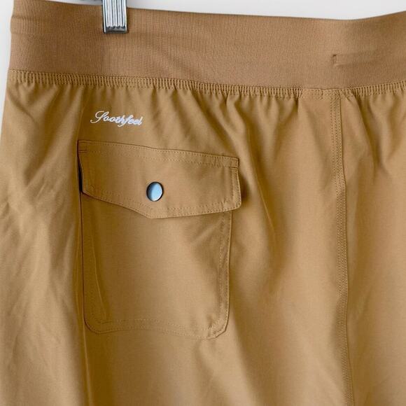 Soothfeel Capri Cargo High Waist Hiking Pants Travel Lightweight Size XXL Khaki - Picture 10 of 16